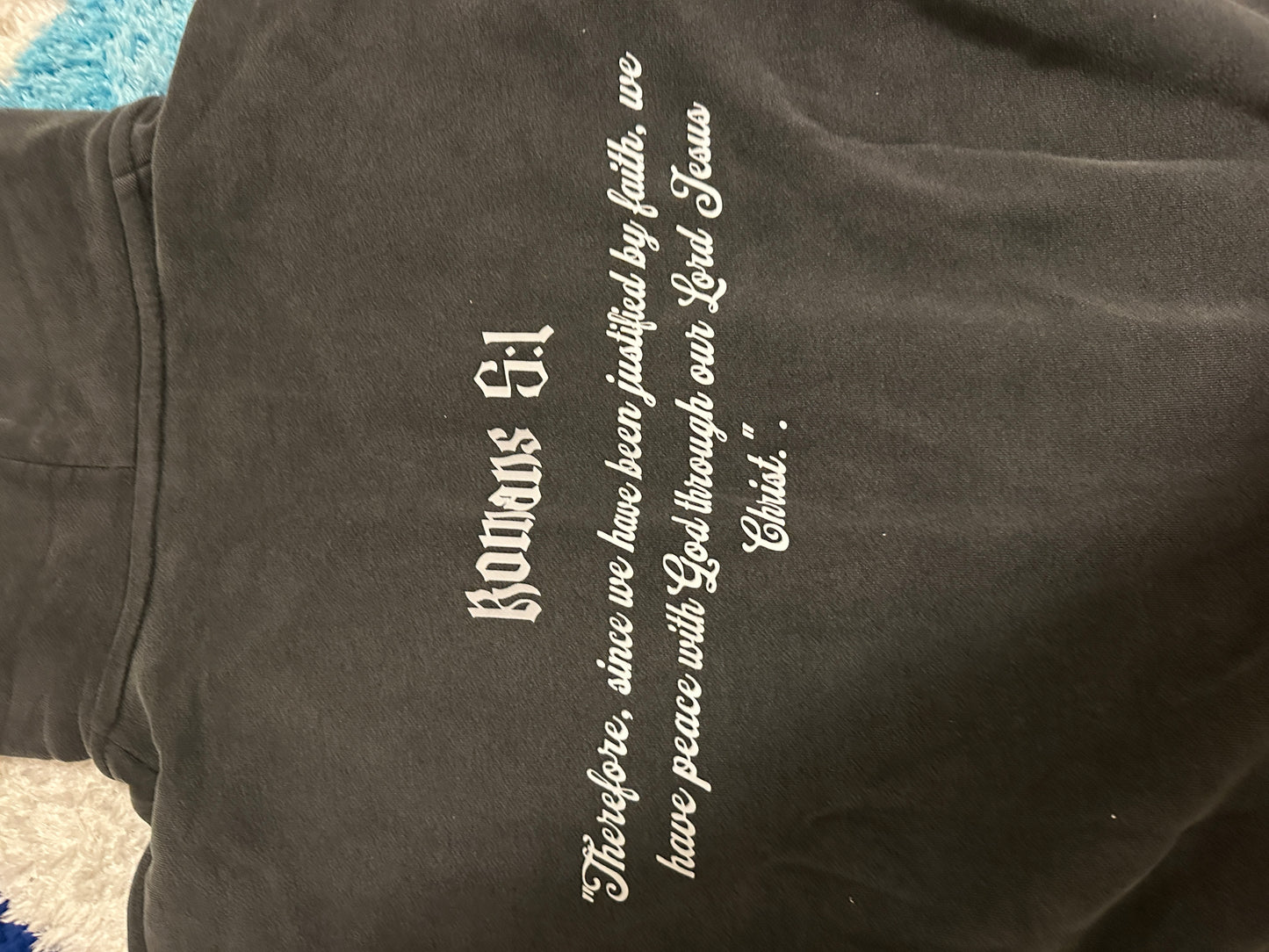 Romans 5:1 Zip Up Hoodie